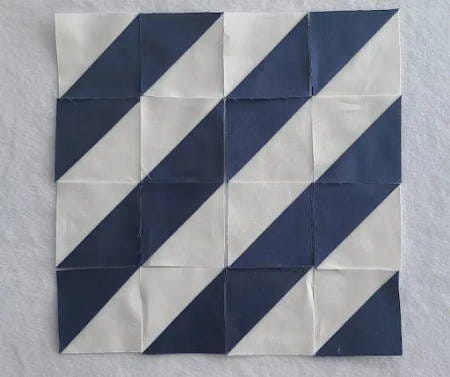 Half-Square Triangle Layout - Diagonal Stripes Half-Square Triangle Layout - Diagonal Stripes