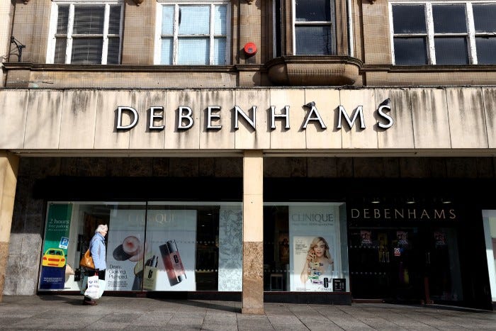 Debenhams to briefly reopen stores for final closing down sale Debenhams to briefly reopen stores for final closing down sale