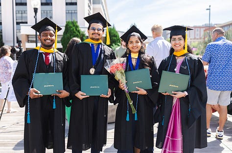 Students of the 2025 Commencement Class celebrate Spring Graduation.