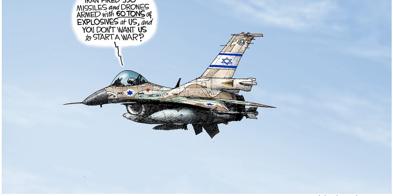 Michael Ramirez: Iran Crosses a Red Line 04-20-24