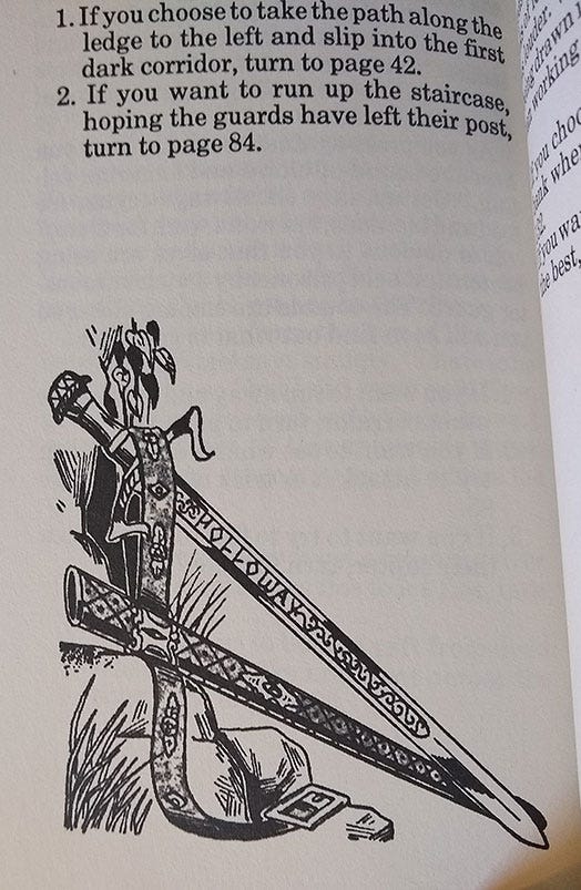 Endless Quest Books Fancy Drop Caps and Sword Decoration