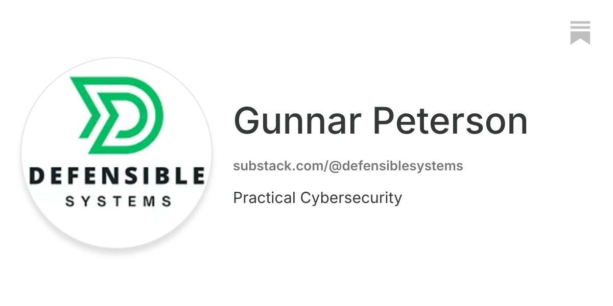 Gunnar Peterson | Substack