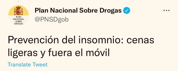 Organismo público diciendo algo lógico.