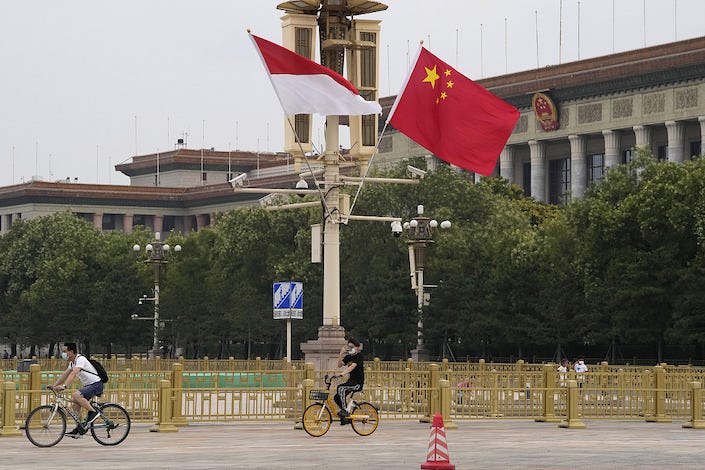 China-Indonesia relations have “developed vigorously, demonstrating strong resilience and vitality,” Xi said in a statement.