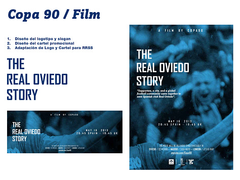 Trabajos realizados para el Real Oviedo en la temporada 2012/2013.