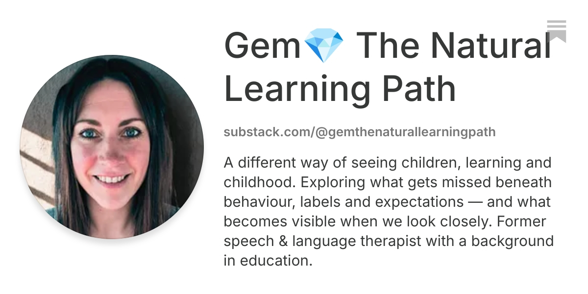 Gem💎 The Natural Learning Path | Substack