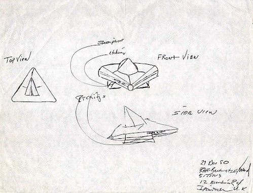 Rendlesham Forest UFO – Jim Penniston's notebook
