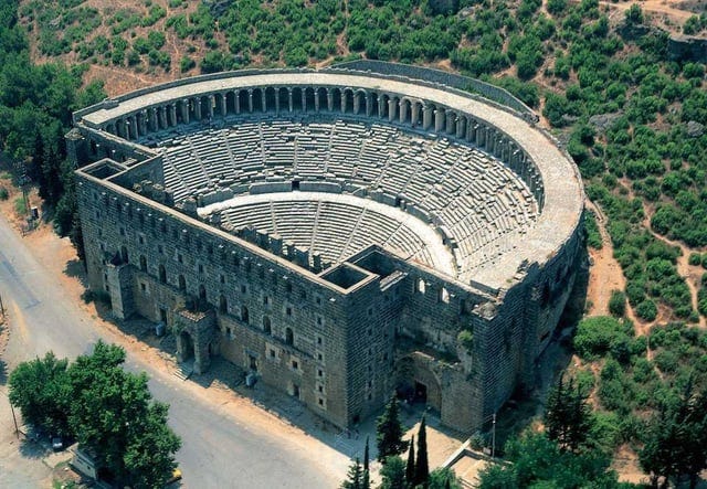 The Theatre of Aspendos in modern day Turkey, 2nd century AD. This Roman theatre is the best-preserved from antiquity. : r/ancientrome The Theatre of Aspendos in modern day Turkey, 2nd century AD. This Roman theatre is the best-preserved from antiquity. : r/ancientrome