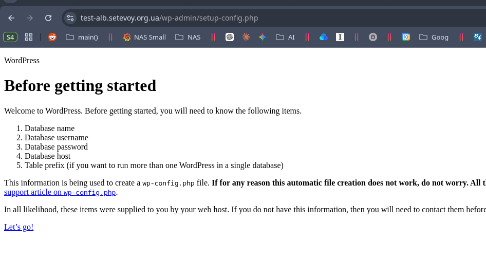 AWS: basic infrastructure setup for WordPress