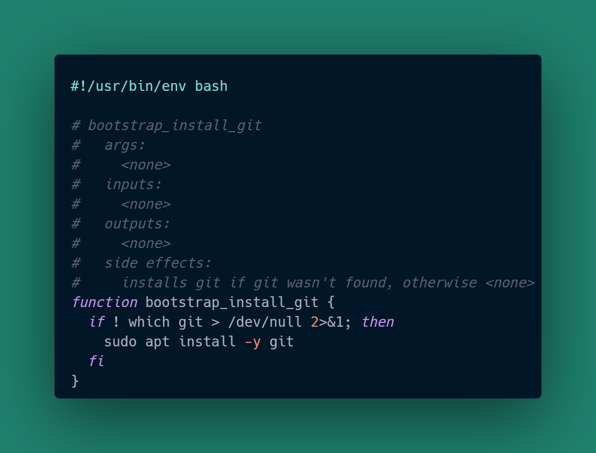 script for git install function script for git install function