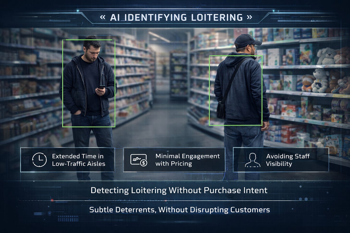 Shoplifting Detection: 5 Behaviors AI Can Identify in Real Time — XVeillance Ανίχνευση κλοπής καταστημάτων: 5 συμπεριφορές που μπορεί να αναγνωρίσει η τεχνητή νοημοσύνη σε πραγματικό χρόνο — XVeillance