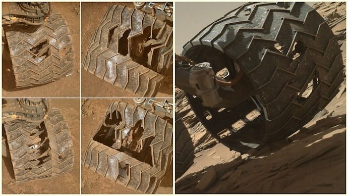 Built to last: Curiosity rover's wheels show years of Mars punishment -  India Today