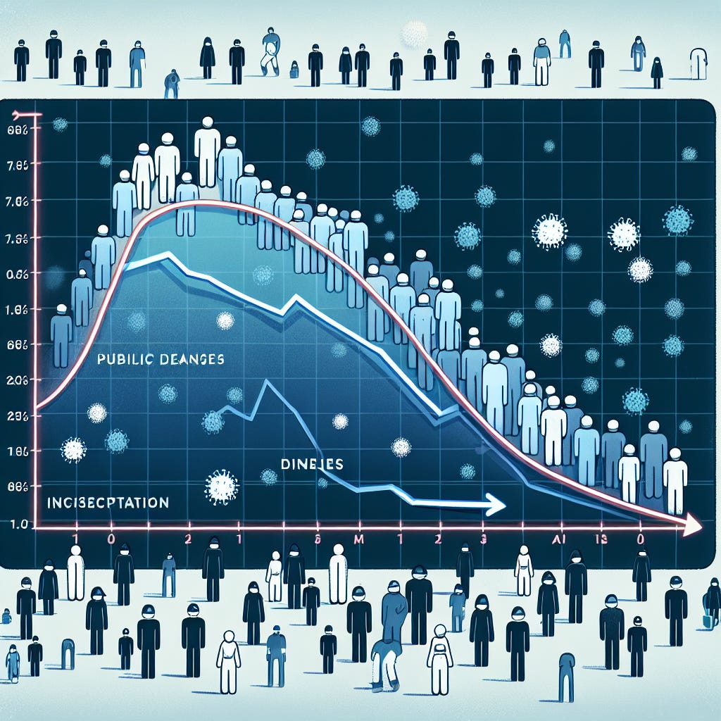show a curve being flattened in two weeks because everyone masked up and listened to public health guidance