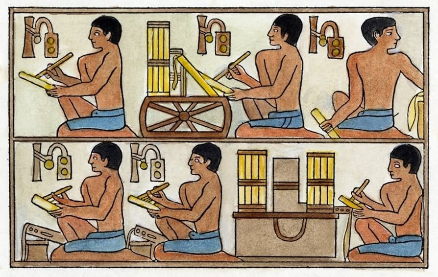 Amazon.com: Egyptian Scribes Nscribes Squatting At Their Desks And Assisted By Their Clerks Recording The Collection Of Taxes After A Relief From The Tomb Of Ti At Sakkara Egypt Dating From The Amazon.com: Egyptian Scribes Nscribes Squatting At Their Desks And Assisted By Their Clerks Recording The Collection Of Taxes After A Relief From The Tomb Of Ti At Sakkara Egypt Dating From The