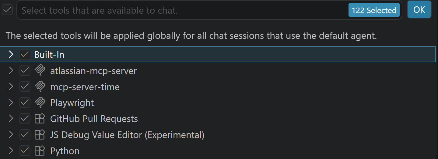 The metadata of 122 tools shown above is going to bloat our context