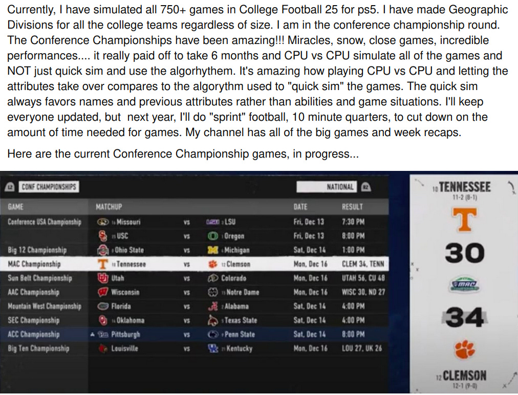 Facebook College Football Replay Facebook College Football Replay