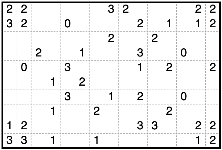 15x10 FiveCells Puzzle