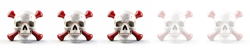 3 of 5 skulls