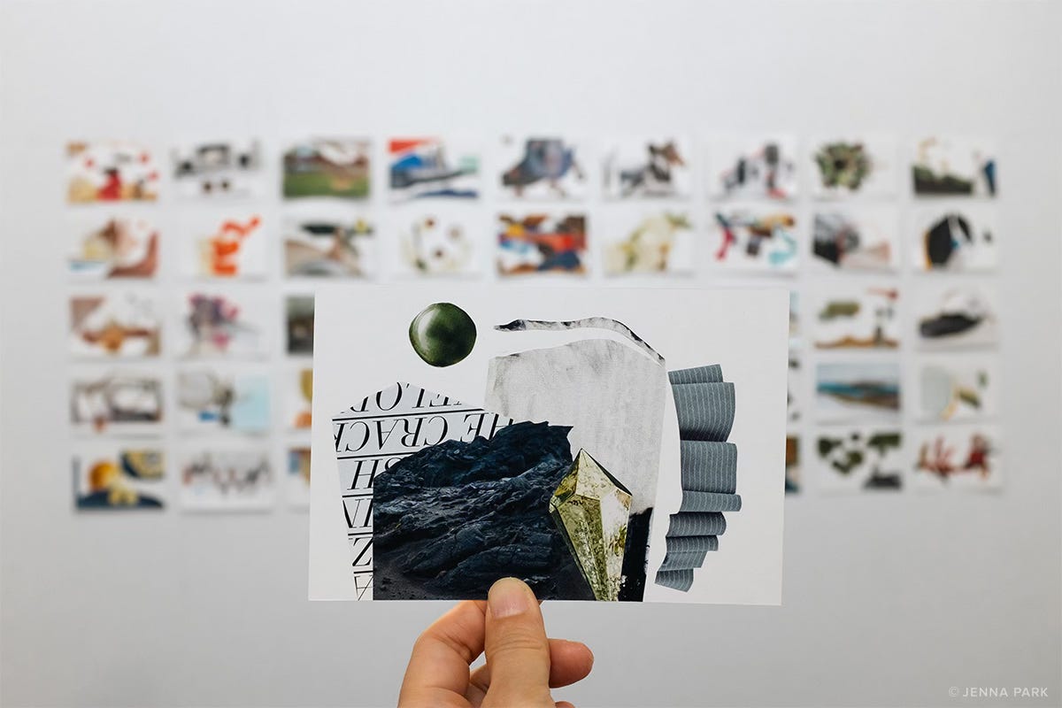 A finished collage