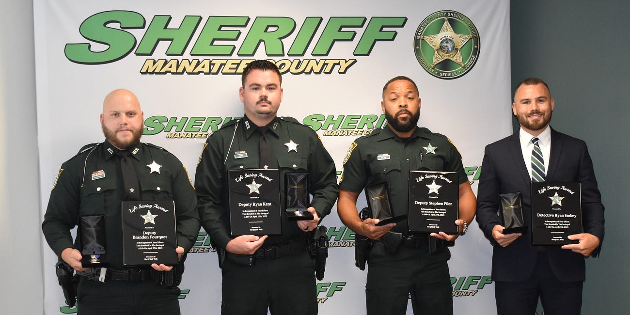 Heroic Response Earns Deputies and Detective Lifesaving Awards in Manatee County