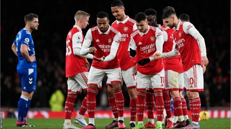 Arsenal goal celebration