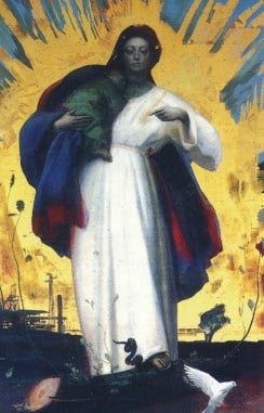 Pietro Annigoni: Immaculate Heart of Mary — Art+Christianity Pietro Annigoni: Immaculate Heart of Mary — Art+Christianity