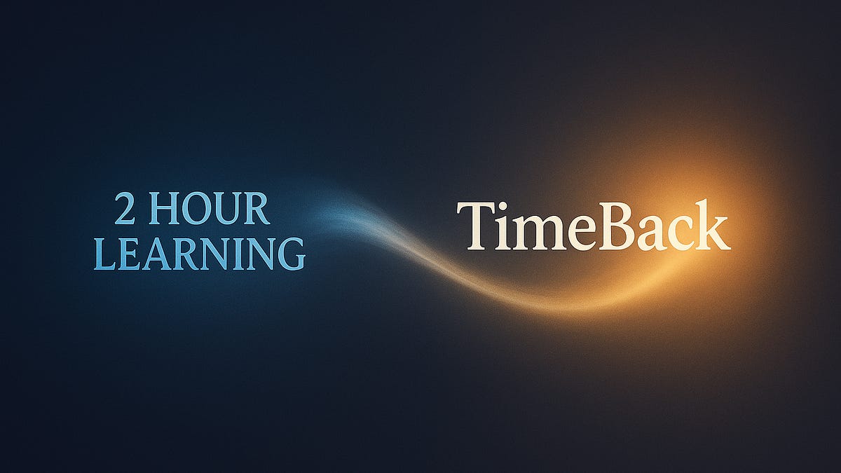 Introducing TimeBack: The Next Evolution of Alpha’s Model