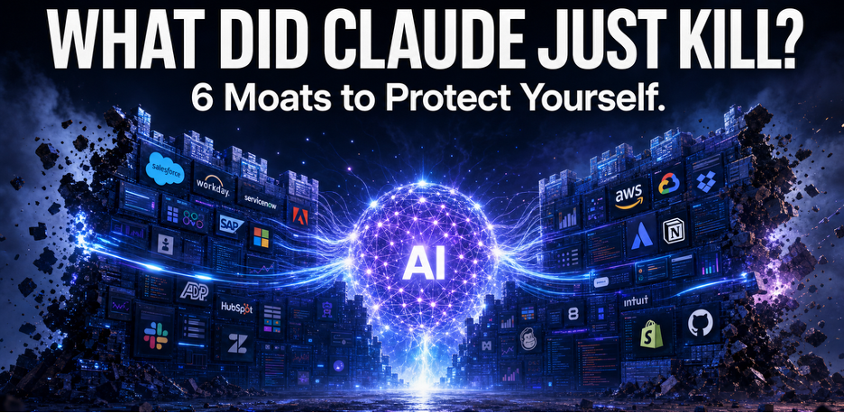 What Did Claude Just Kill? 6 Moats to Protect Yourself. 