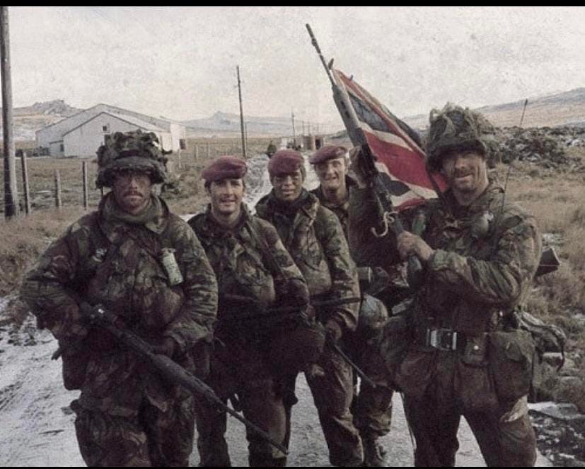 The Parachute Regiment in the Falklands Campaign, 1982. The Falklands War  encompassed brutal hand to hand fighting with the use of the bayonet being  commonplace in the major land battles leading up