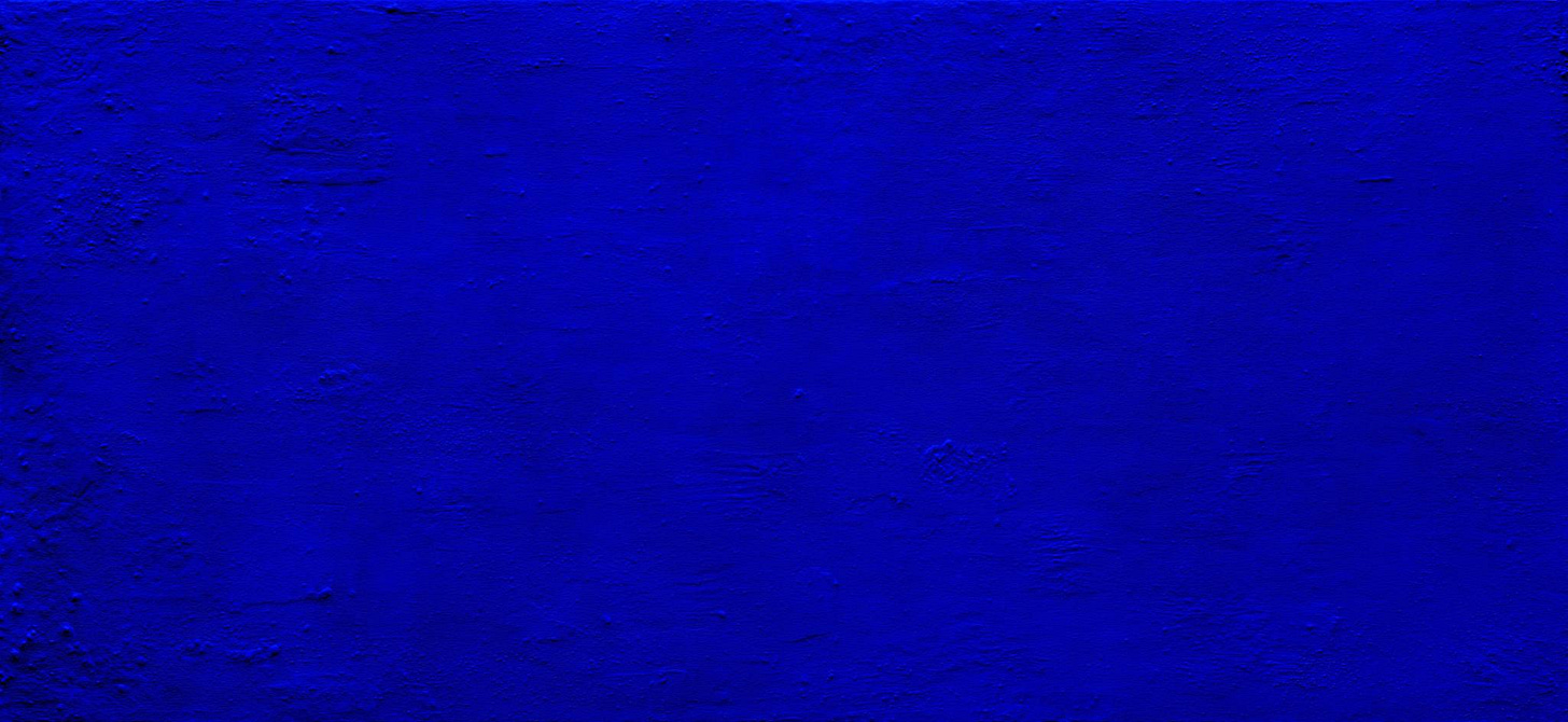 Art Media Agency — Yves Klein's 14-foot IKB painting at ...