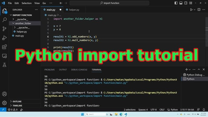 How to Import a Python Function from Another File