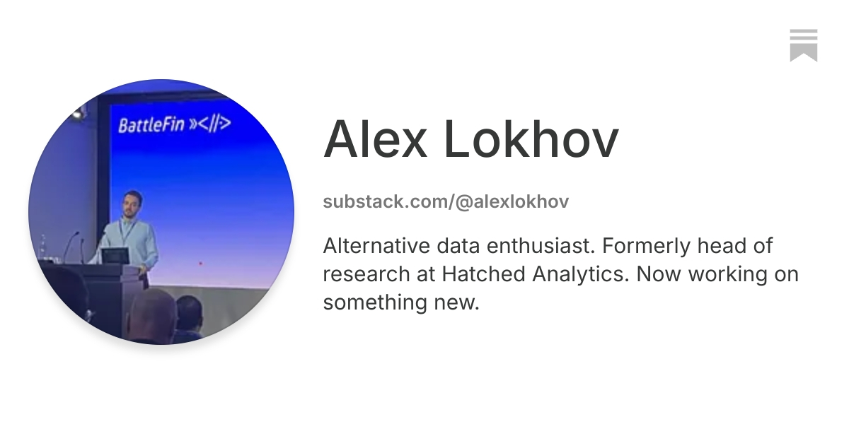 Alex Lokhov | Substack