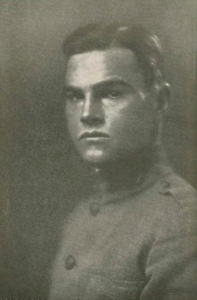 Image shows photograph of Clinton Whiting that was included as frontispiece of Joseph Demaree's History of Company A. 