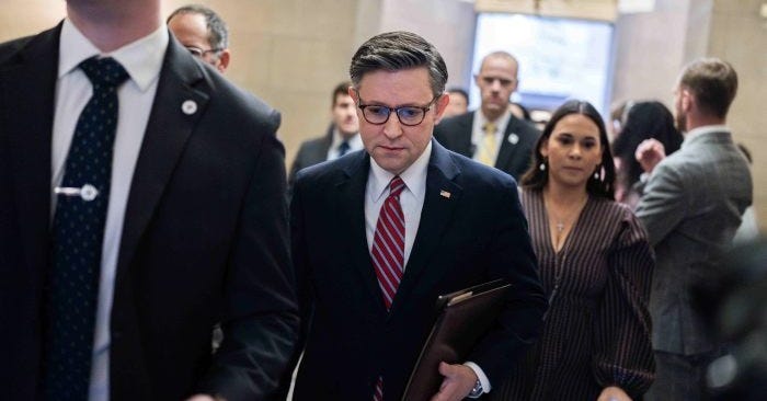 Speaker Mike Johnson's Woes Grow After GOP Holdouts Block Spying Bill - WSJ Speaker Mike Johnson's Woes Grow After GOP Holdouts Block Spying Bill - WSJ