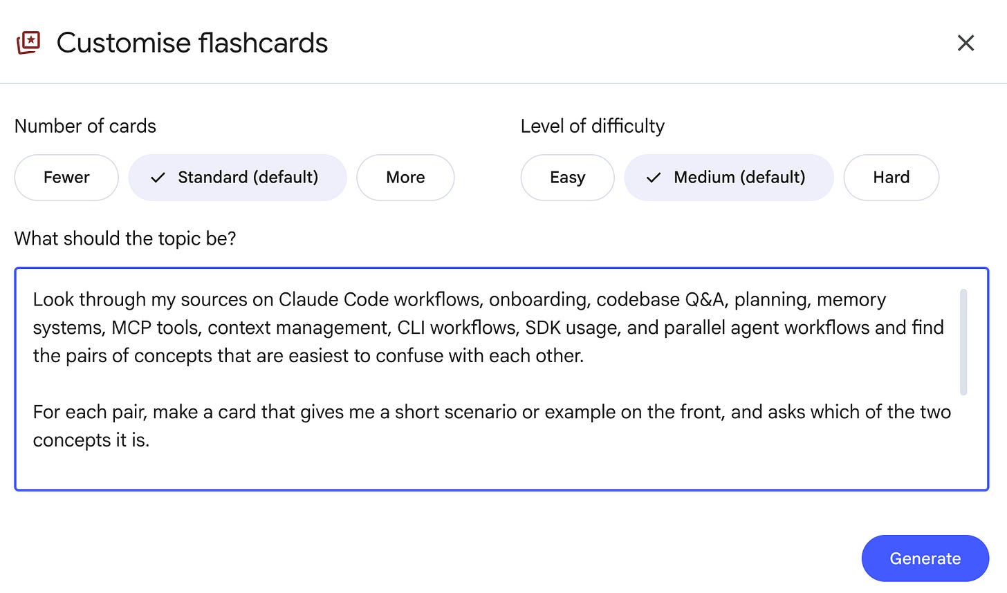 Customize the flashcard Customize the flashcard