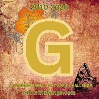 #AtoZChallenge 2026 letter G