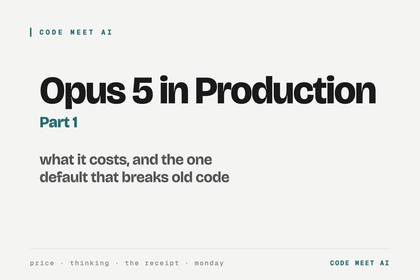 Claude Opus 5: what it costs, and the one default that breaks old code cover