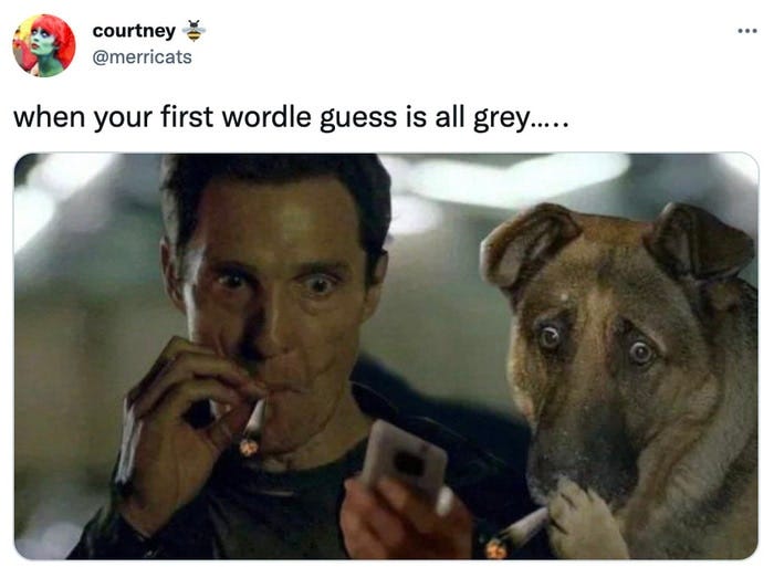 Wordle Memes - matthew mcconaughey 