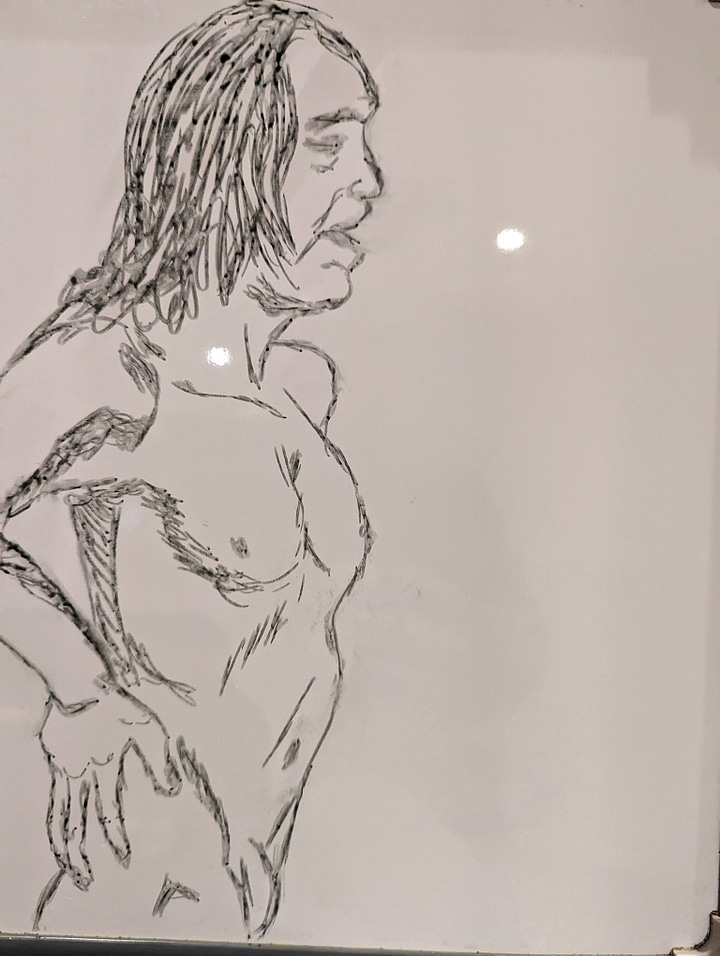 life model sketches in cardiff life drawing