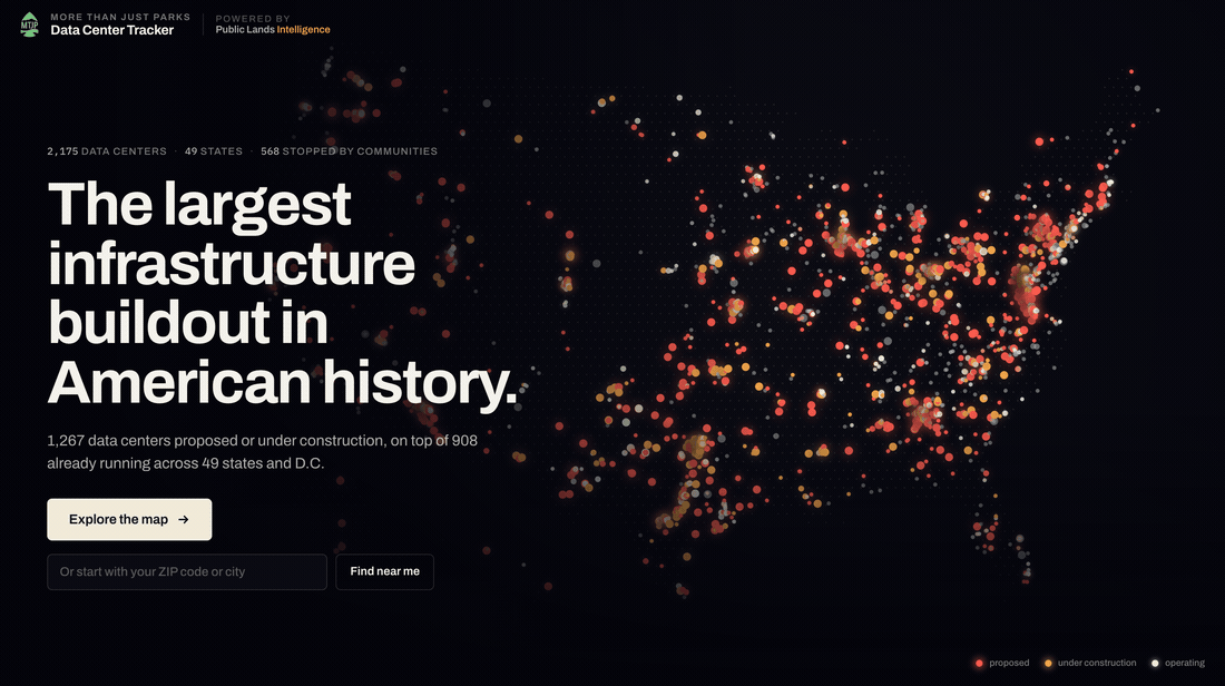Introducing the National Data Center Map