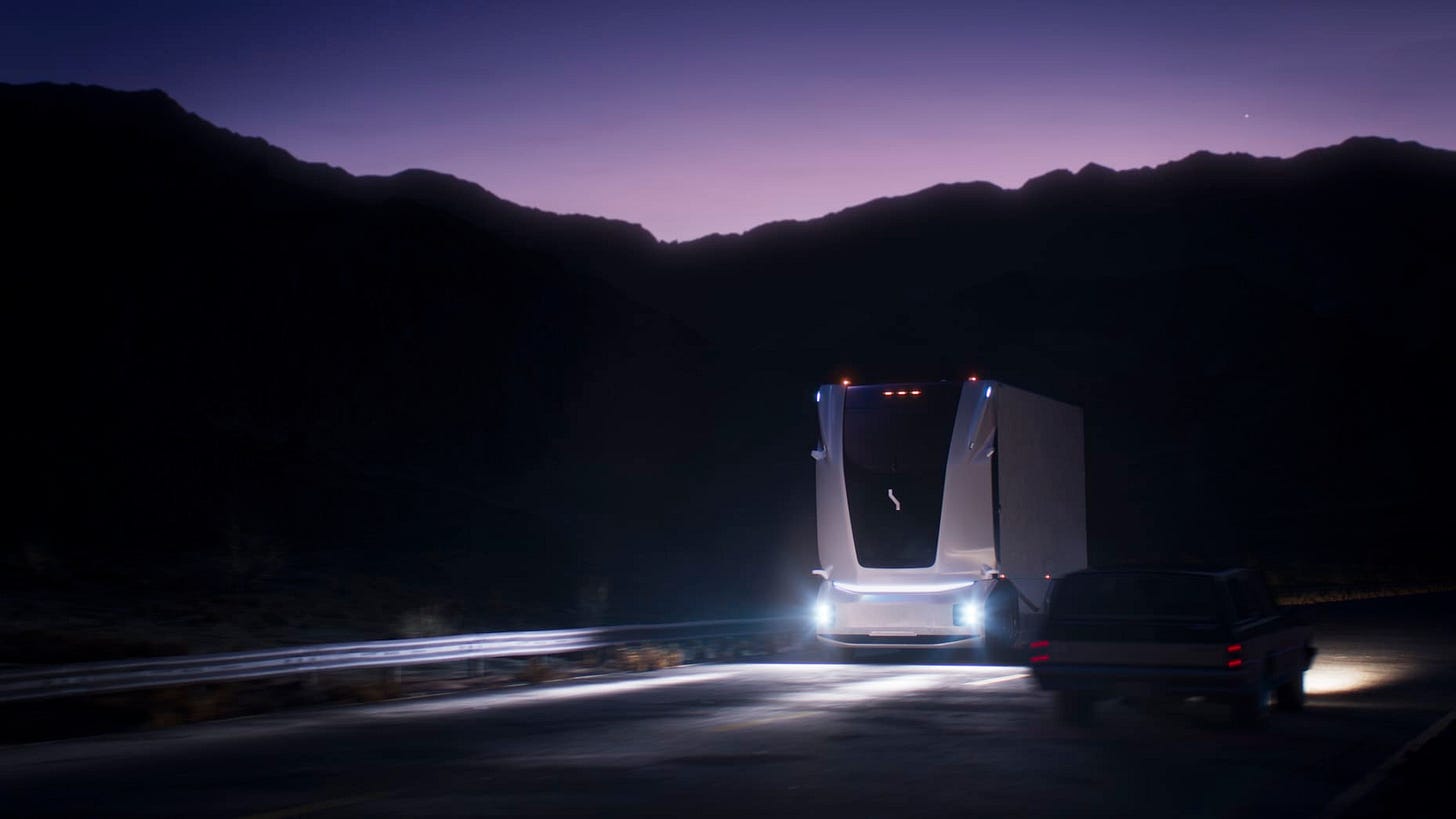 Einride cab-less autonomous EV truck. Einride cab-less autonomous EV truck.