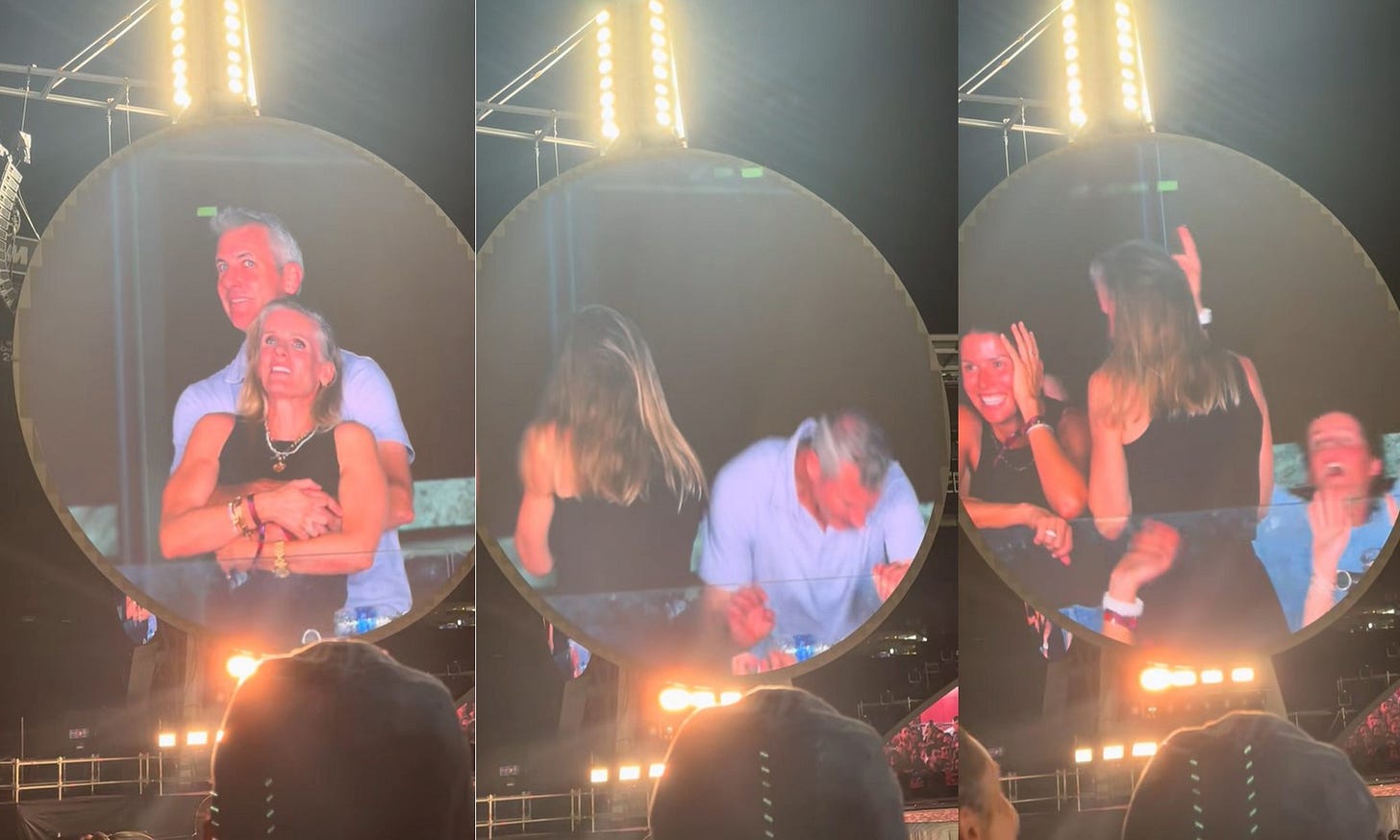 Casal tem reação inusitada em show do Coldplay e surpreende Chris Martin