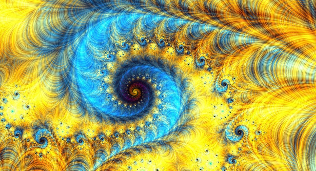 Free fractal spiral vortex illustration Free fractal spiral vortex illustration