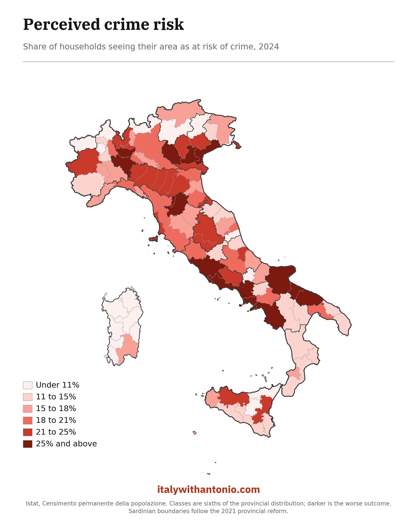 Italy’s map of crime perception