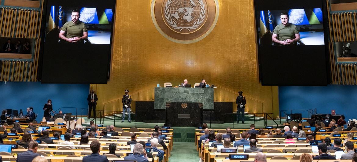Ukrainian President outlines peace formula that punishes aggression,  restores security | UN News