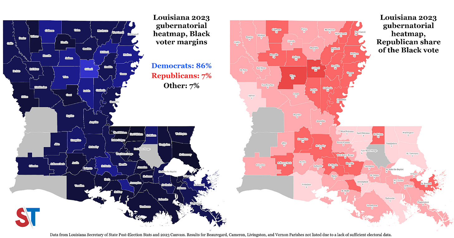 Image | 2023 Louisiana gubernatorial voter demographics | courtesy of the Louisiana Secretary of State Election Board, April 2026