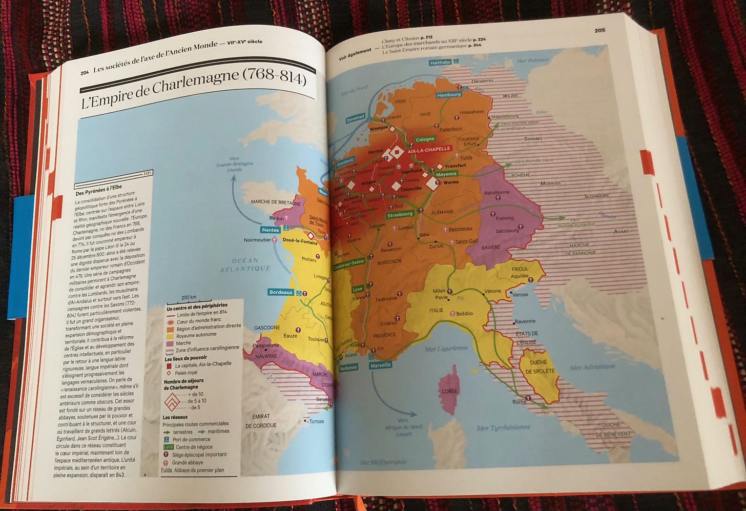 Cartographie: l'Empire carolingien en 814