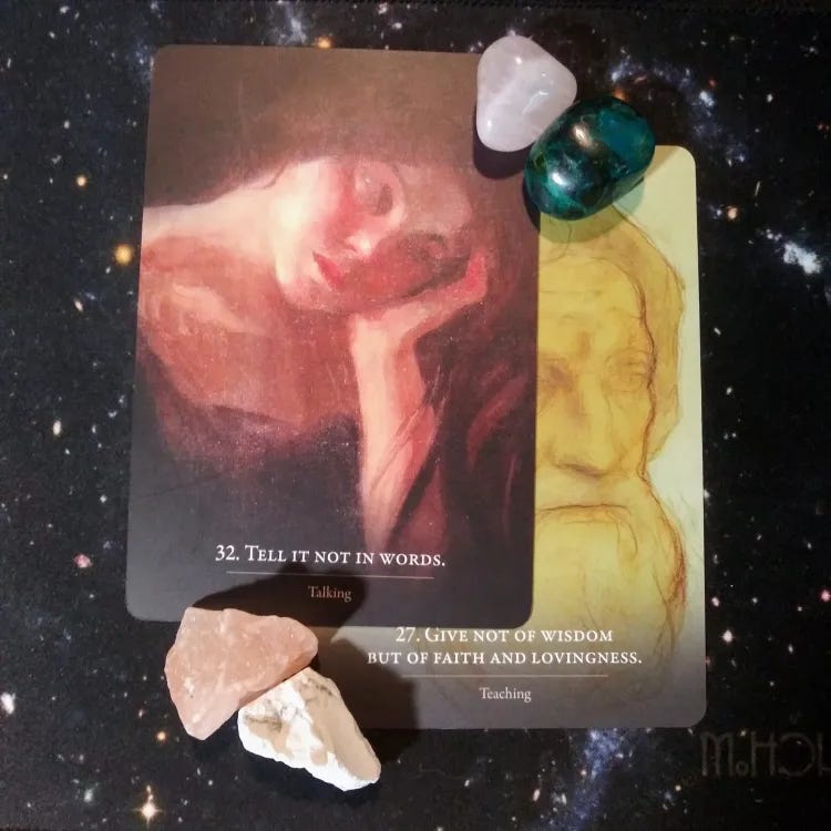 A Message from the Universe ~ Show, Don't Tell, The Prophet Oracle Cards