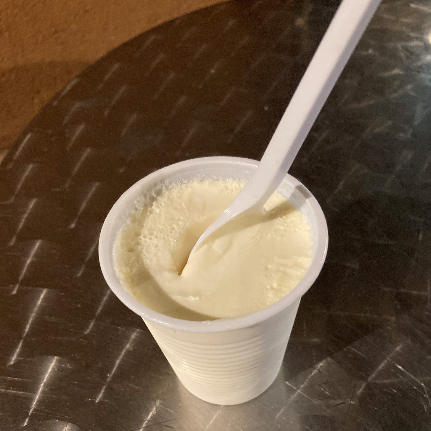 A cup of baked yoghurt