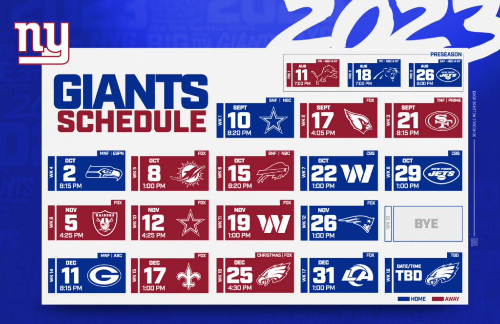 Giants calendario Giants calendario